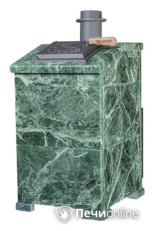 Дровяная печь-каменка Гефест ЗК 25 М (h980/40 верх) Президент Змеевик в Перми